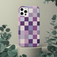 cute pastel purple lavender girly pattern checker