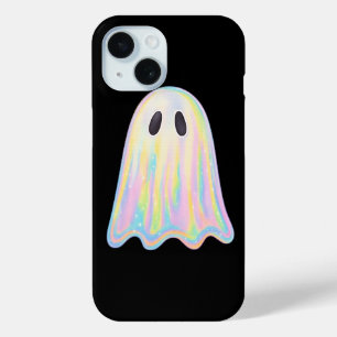 Cute Pastel Rainbow Ghost   Aesthetic Spooky iPhone 15 Case