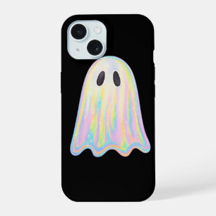 Cute Pastel Rainbow Ghost   Aesthetic Spooky iPhone 15 Case
