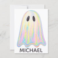 Cute Pastel Rainbow Ghost | Aesthetic Spooky