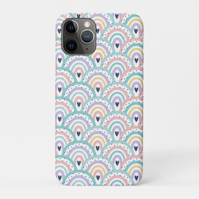 Cute Pastel Rainbow Pattern  Case-Mate iPhone Case (Back)