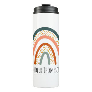 Cute pastel rainbow  thermal tumbler