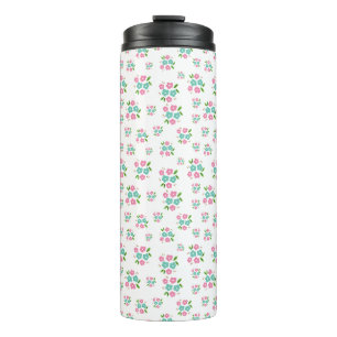 Cute Pastel Rosebud  Thermal Tumbler