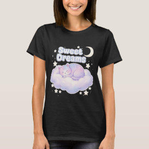 Cute Pastel Sleeping Kitty Kawaii  T-Shirt