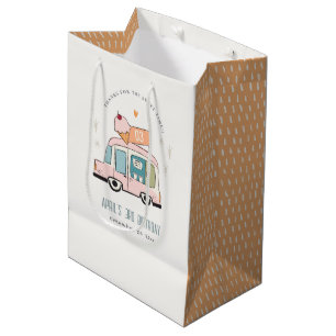 Cute Pastel Sweet Time Ice Cream Truck Birthday Medium Gift Bag