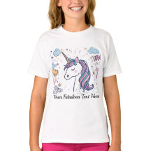 Cute Pastel Unicorn Magical Animal Tee for kids