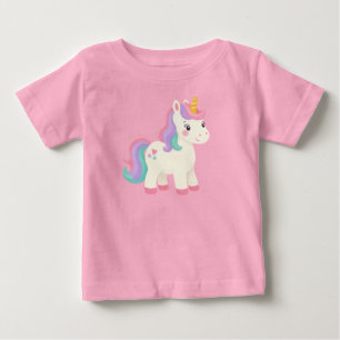 Cute Pastel Unicorn Rainbow T-Shirt