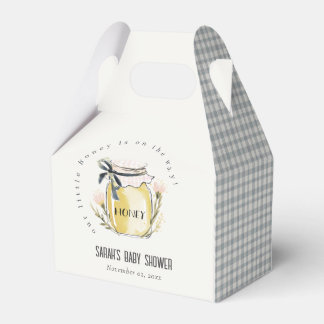 Cute Pastel Watercolor Honey Jar Baby Shower Favor Box