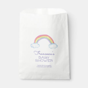 Cute Pastel Watercolor Rainbow Baby Shower Favour Bag