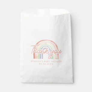 Cute Pastel Watercolor Rainbow Baby Shower Favour Bag