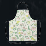 Cute Pastel Wildflower Pattern  Apron<br><div class="desc">Charming kitchen apron featuring a soft pastel wildflower pattern with delicate botanical illustrations in pink, yellow, and fresh green tones. This cute floral design brings a cheerful spring garden feel to your cooking and baking routine. Perfect for home cooks, bakers, gardeners, and anyone who loves cottagecore style and nature inspired...</div>