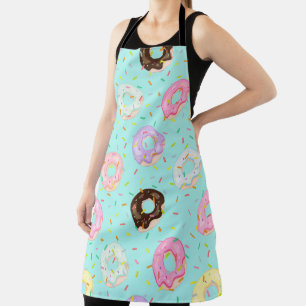 Cute pastry bakery shop Sprinkles Donuts pattern Apron