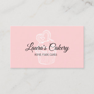 Cute Pastry Cakes & Sweets Cupcake Home Bakery Bus Business Card