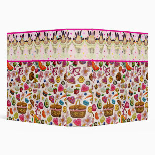 Cute Pastry Confections Sweets Binder