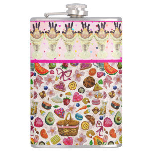 Cute Pastry Confections Sweets Hip Flask