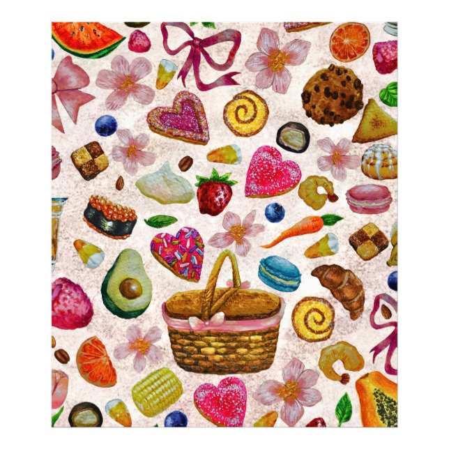 Cute Pastry Confections Sweets Photo Print (Front)