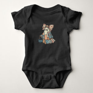 Cute Patchwork Ghost Baby Bodysuit