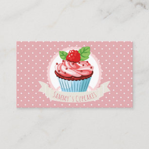 Cute pâtisserie Chef Cupcake Carte de visite
