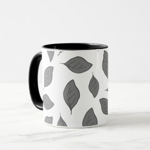 Cute pattern leaves mug