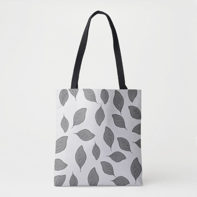 Cute pattern leaves tote bag (Front)