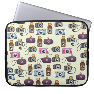 Cute Pattern of Cameras Laptop Sleeve