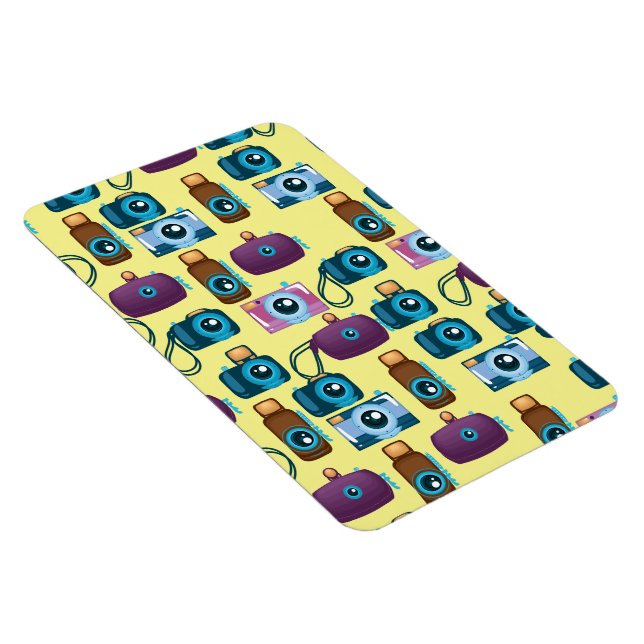 Cute Pattern of Cameras Magnet (Right Side)