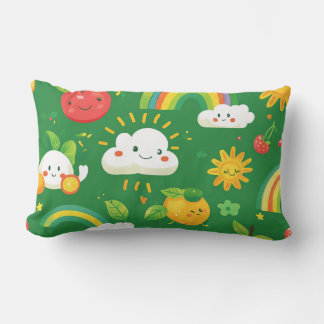 cute pattern theme lumbar pillow