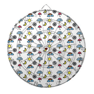 cute pattern weather dartboard