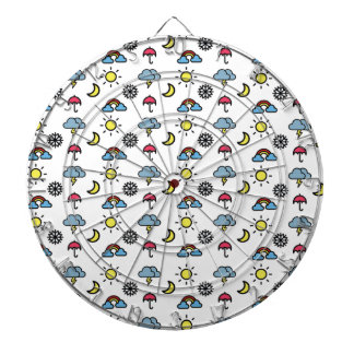 cute pattern weather dartboard