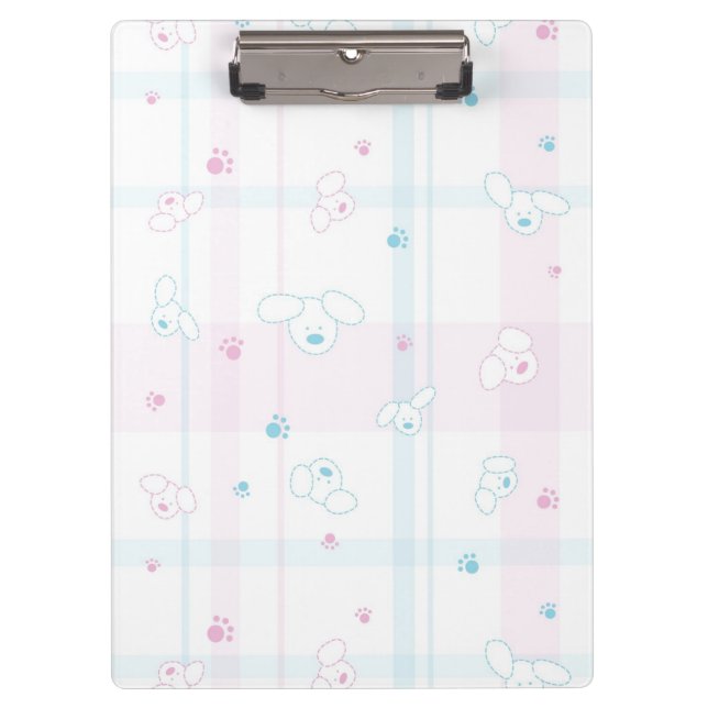 Cute pattern with dogs clipboard (Front)