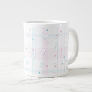 Cute pattern with dogs large coffee mug