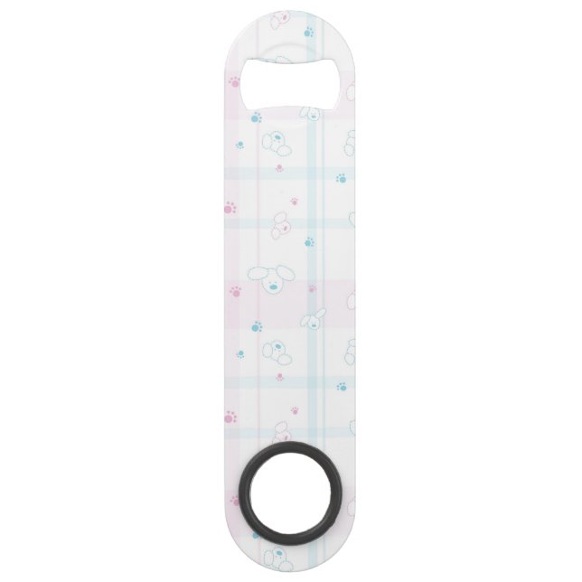 Cute pattern with dogs speed bottle opener (Front)