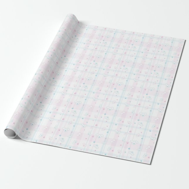 Cute pattern with dogs wrapping paper (Unrolled)