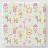 Cute Pattern with Happy Animals & Toys