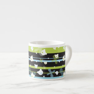 Cute pattern with little bears espresso cup