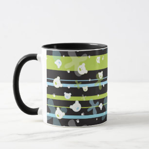 Cute pattern with little bears mug