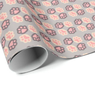 Cute Paw Print Wrapping Paper