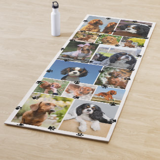 Cute Paw Prints 14 Pet Photos Yoga Mat