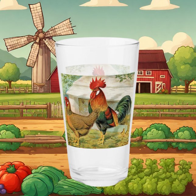 Cute Pays coq en verre (Créateur téléchargé)