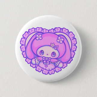 cute pea 2 inch round button