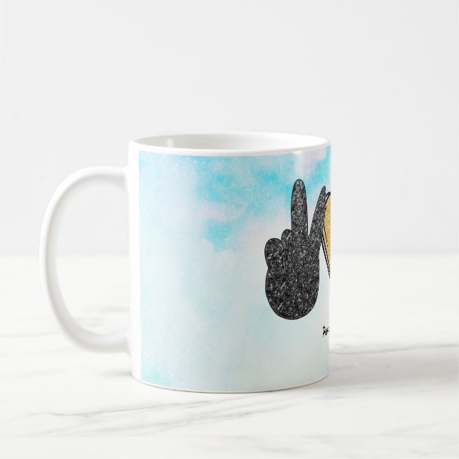 Cute Peace Love Bees  Coffee Mug (Left)