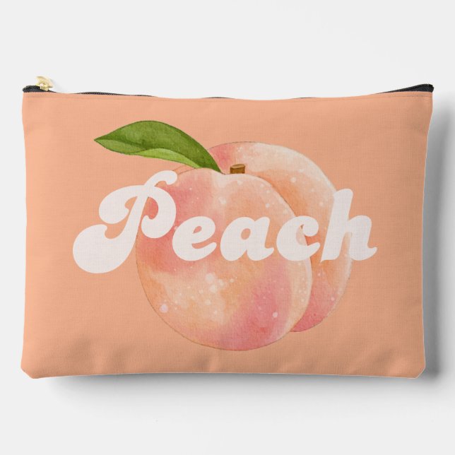 Cute Peach  Accessory Pouch (Front)