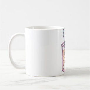 Cute Peach and Tea Drink Coffee Mug