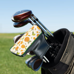 Cute Peach Fruit Pattern Golf Head Cover