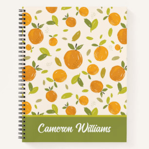 Cute Peach Fruit Pattern Notebook
