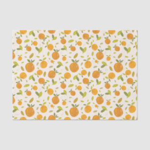 Cute Peach Fruit Pattern Tissue Paper