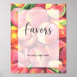 Cute peach is on the way \ Favours Poster