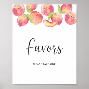 Cute peach is on the way \ Favours Poster
