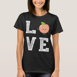 Cute Peach Love Kawaii Peach Fruit Gifts T-Shirt