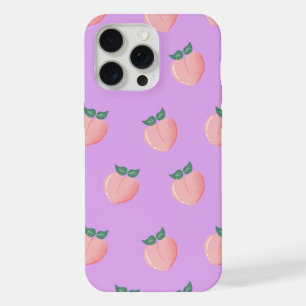 cute peach pattern iphone 15 pro max case. case